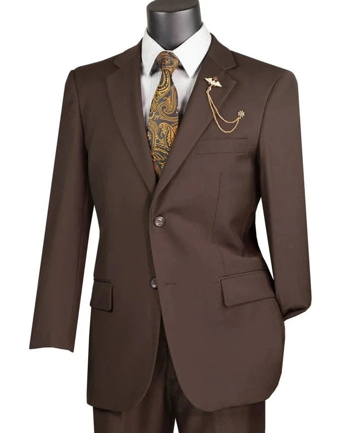 Vinci Executive Fit 2 PCS Suit F-2C900 Brown