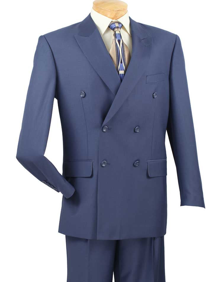 Vinci Executive Double Breast Suit DC900-1 Blue