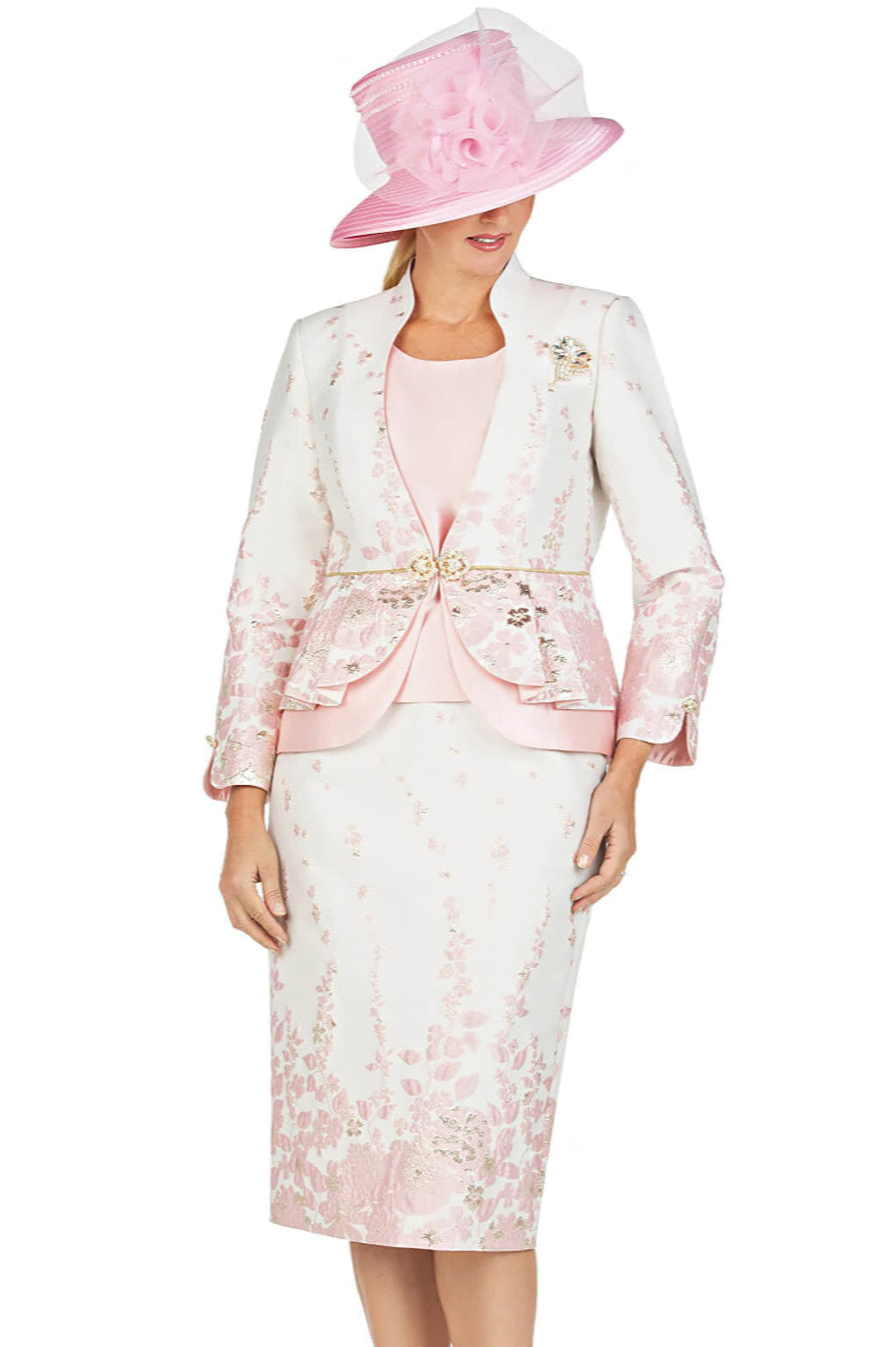 Giovanna Pink/White 3PC G1154