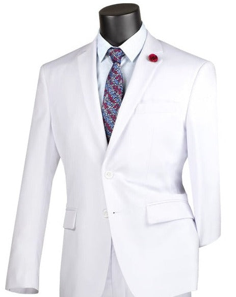 Vinci Executive Fit 2 PCS Suit F-2C900 White