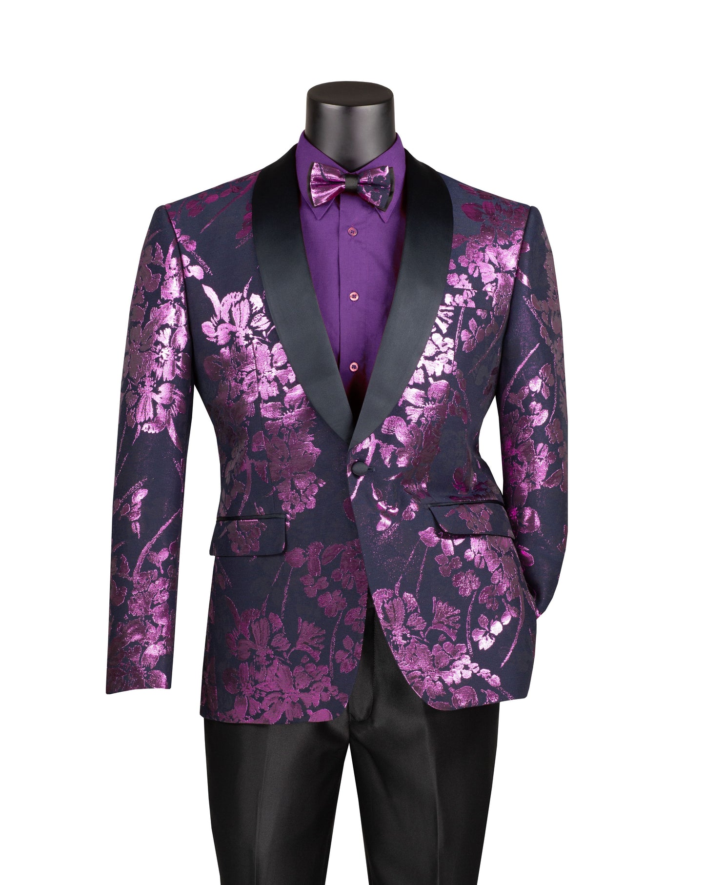 Vinci 1 Button Slim Fit Sport Coat BSF-19 Lavender