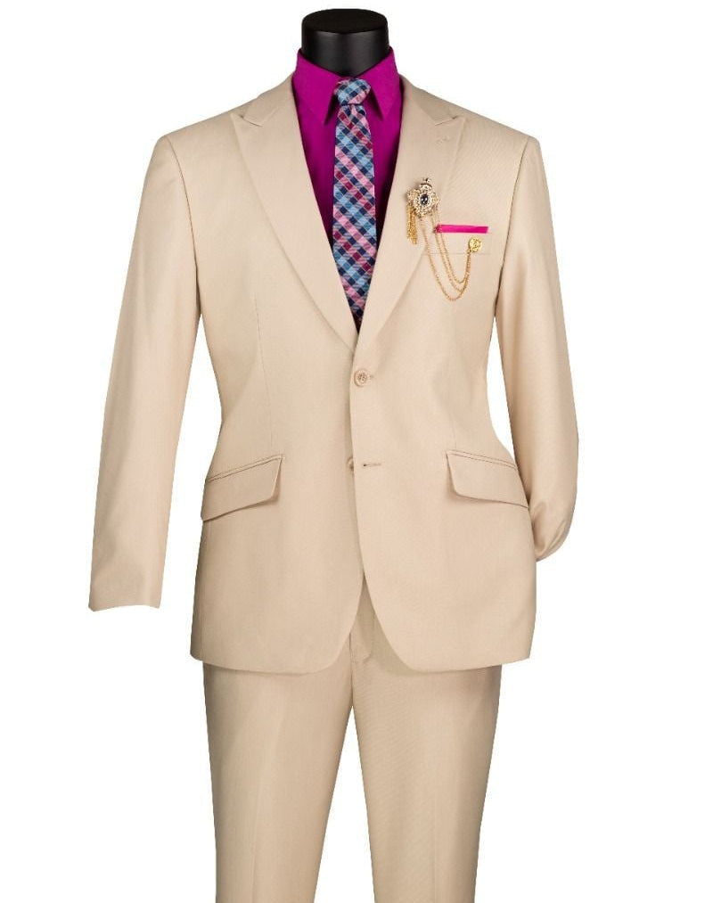 M2TR Modern Fit Suit Sand