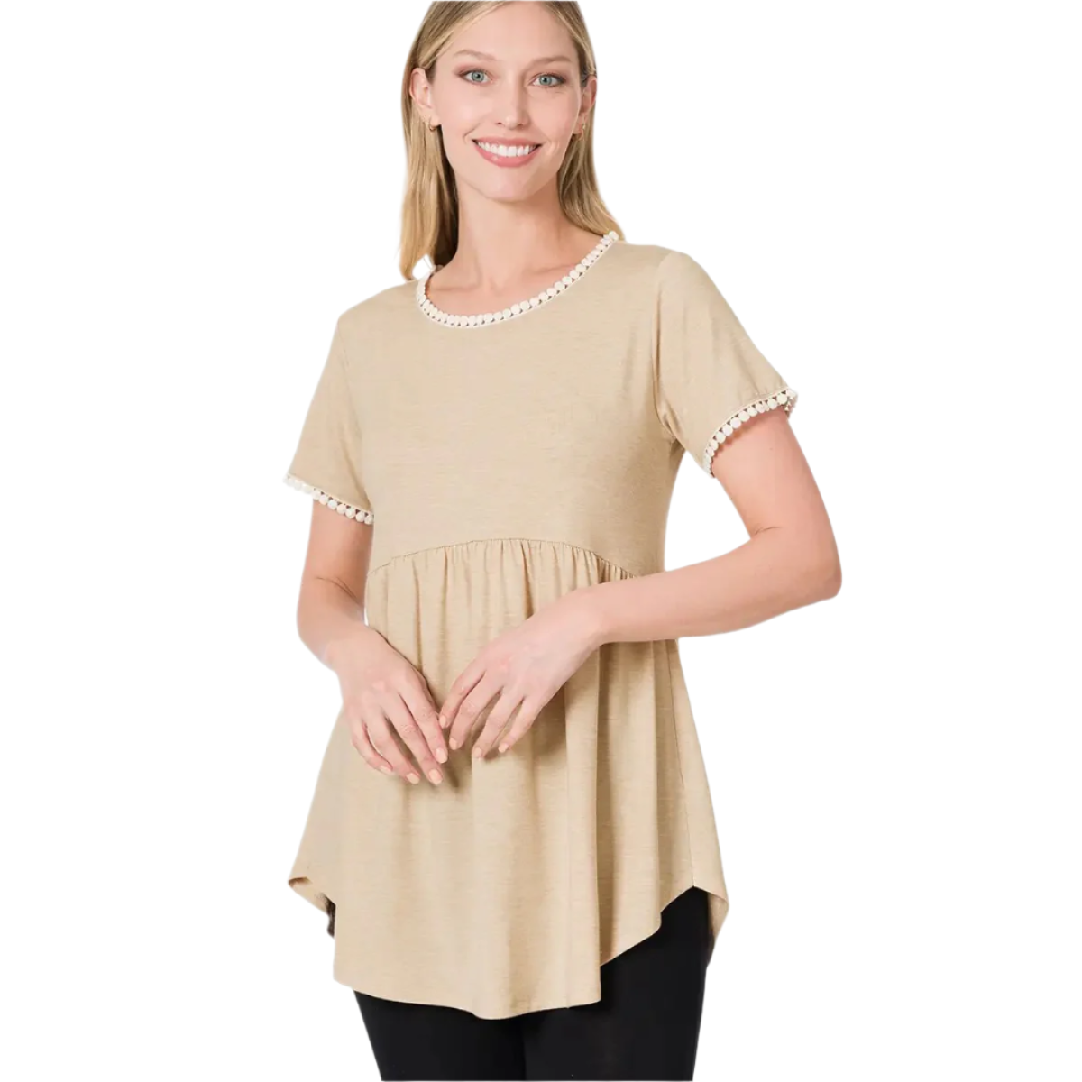 Short Sleeve Empire Waist Top