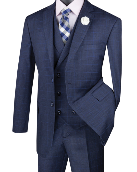 Vinci Executive Fit 3 PCS Suit V2RW-13 Charcoal