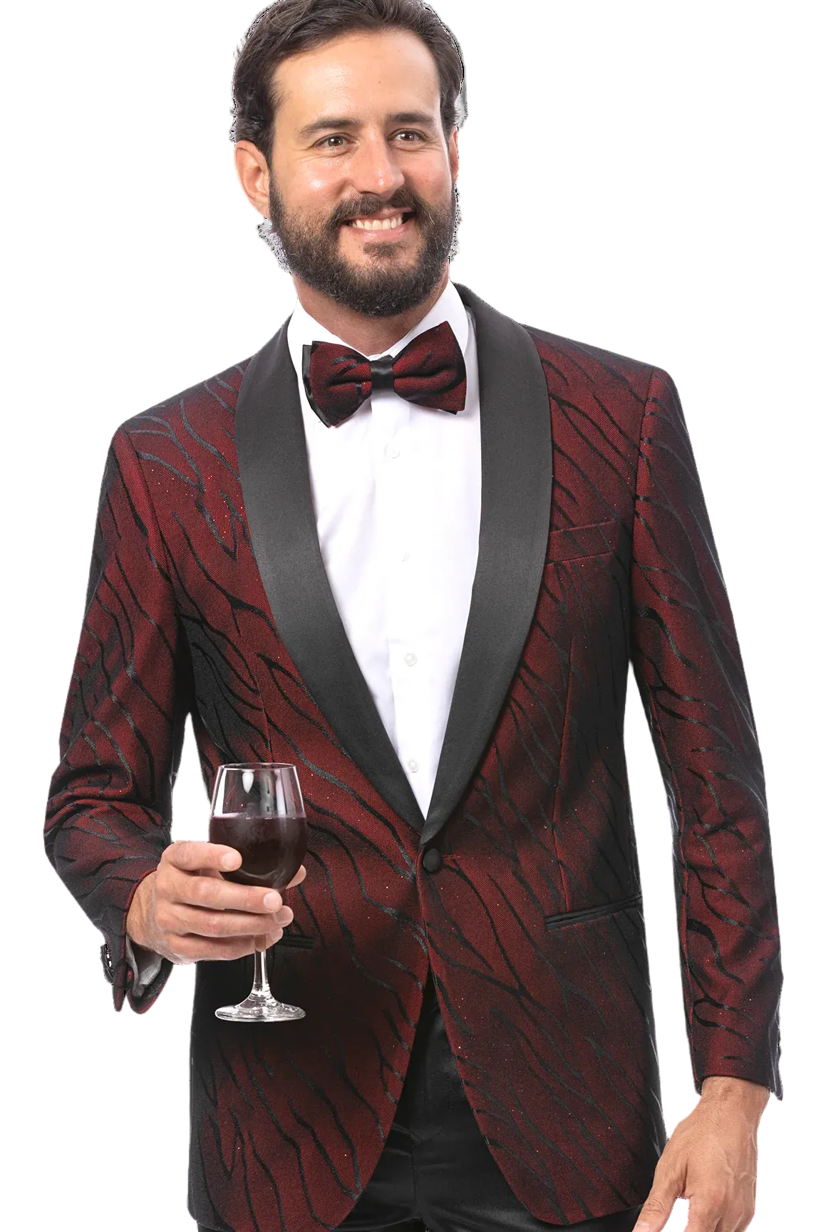 Kent & Park Fashion Blazer J202 Whine/Blk