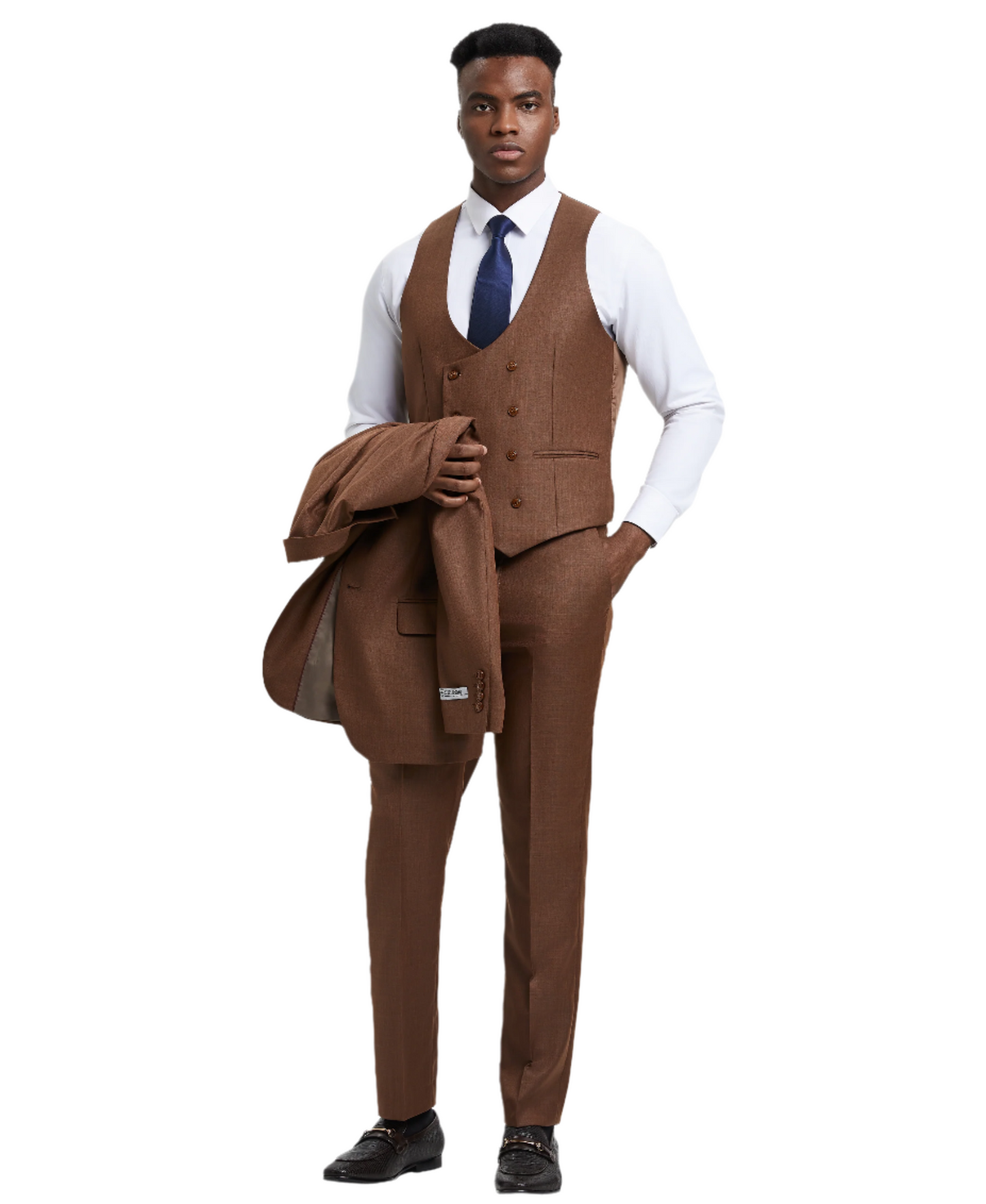 Stacy Adams 3 PC Cognac Suit SM324H1-06