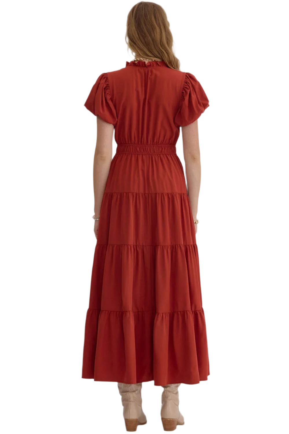 Entro Maxi Dress D20735 Brick