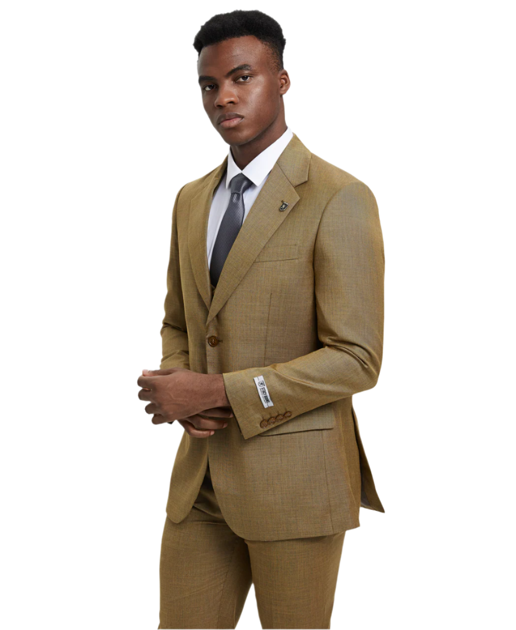 Stacy Adams 3 PC Oatmeal Suit SM324H1-05