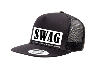 Swag Trucker Hat (Black/White)
