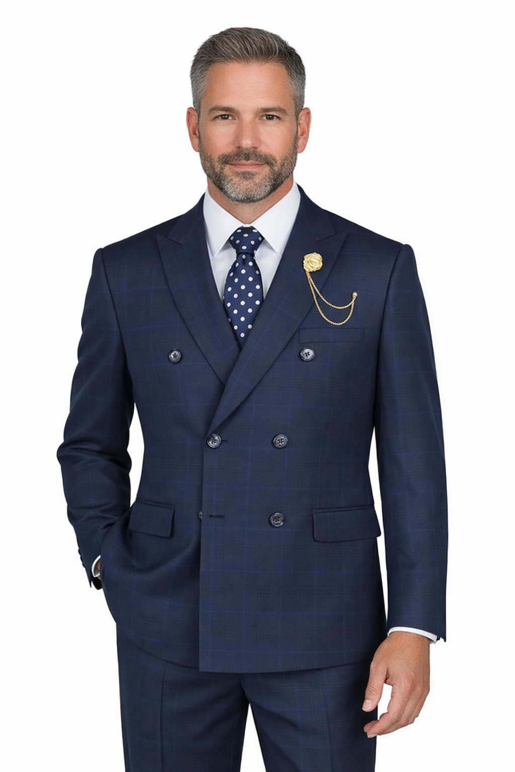 Vinci Executive Fit DRW-2 Navy