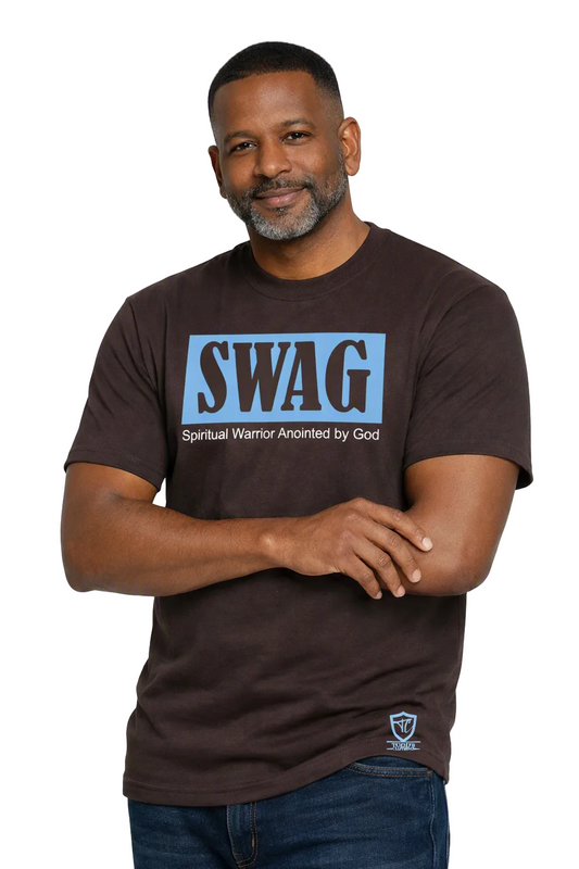Swag Tee (Chocolate/Blue)