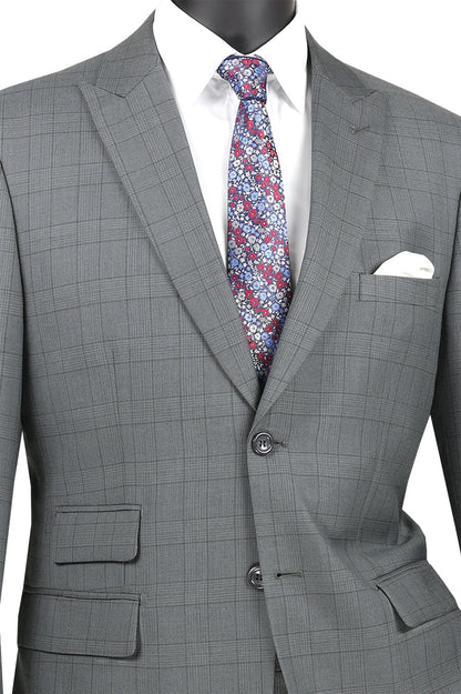 Vinci Modern Fit 2PC Suit MRW-1 Gray