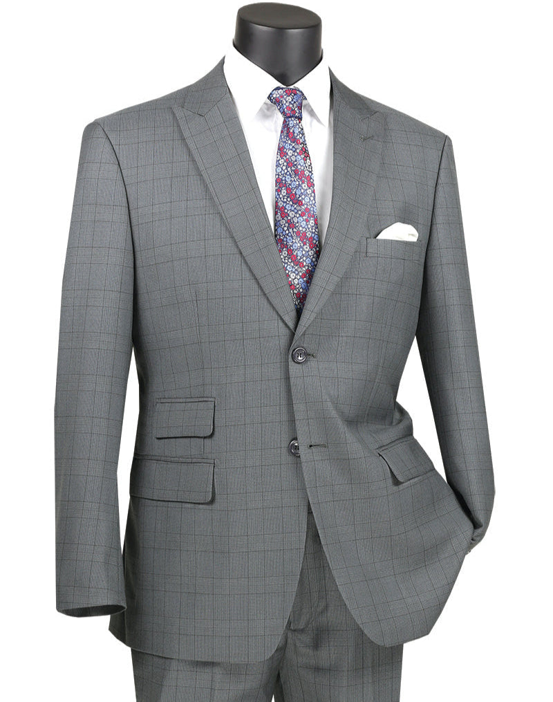 Vinci Modern Fit 2PC Suit MRW-1 Gray