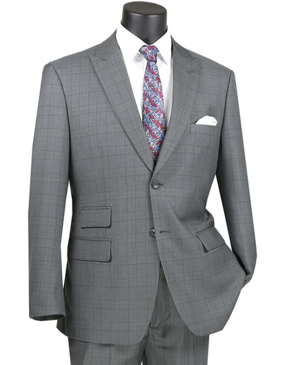 Vinci Modern Fit 2PC Suit MRW-1 Gray
