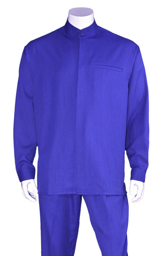 Fortino Landi 2PC Walking Suit 2826 Royal Blue