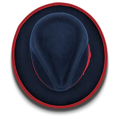 Montique H-83 Fedora Navy Hat