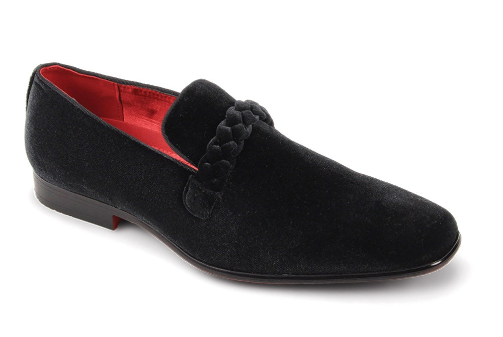 After Midnight Braided Strap Slip On 7067 Black