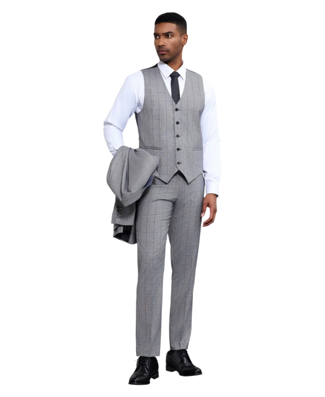 Stacy Adams 3 PC Grey Suit SM186H1-02