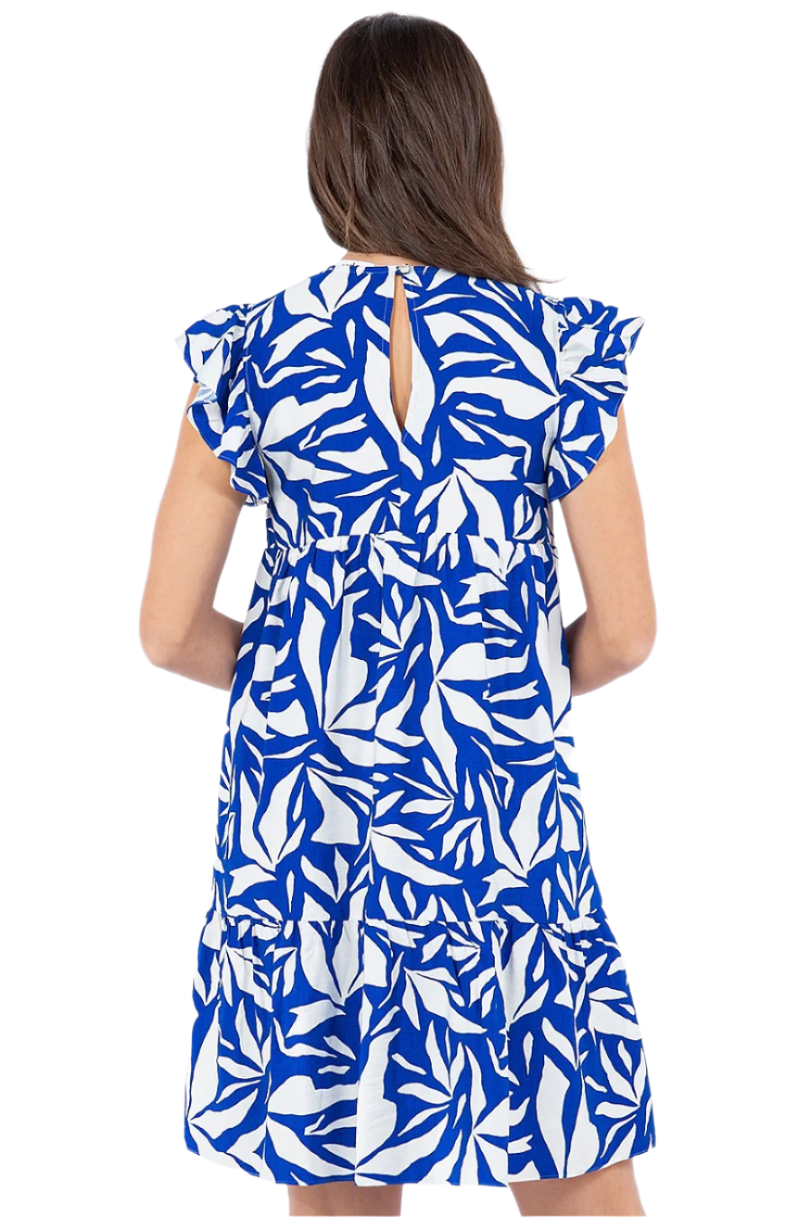 Spin Short Sleeve Tiered Dress MD3655H