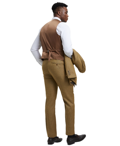 Stacy Adams 3 PC Oatmeal Suit SM324H1-05