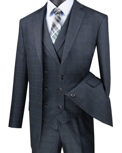 Vinci Executive Fit 3 PCS Suit V2RW-13 Taupe