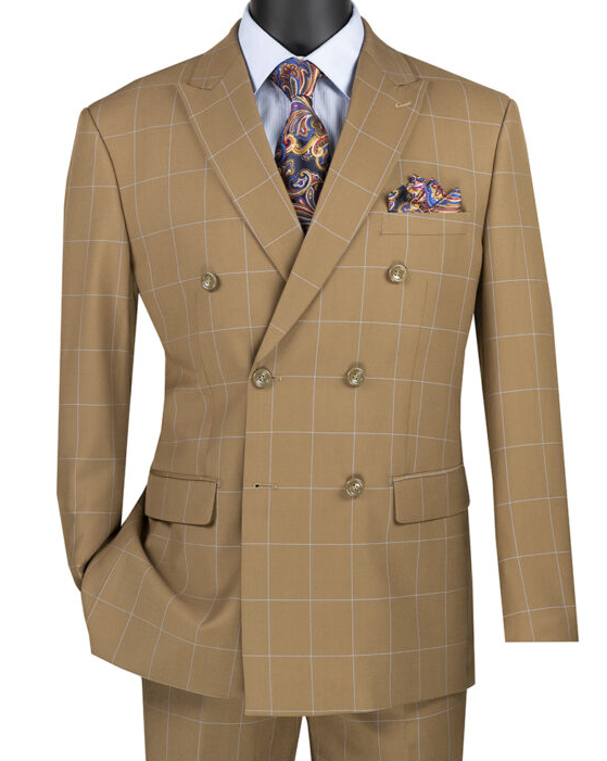 Vinci Modern Fit Double Breasted Suit MDW-1