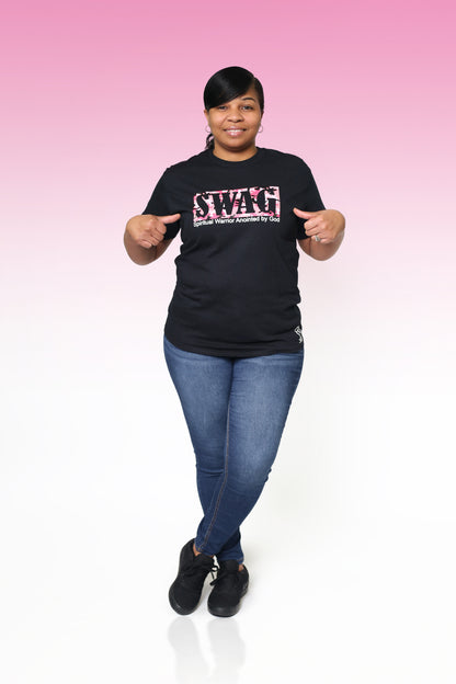 Swag Tee (Black/Pink Camo)